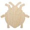 Man Faced Stink Bug Insect Unfinished Wood Shape Piece Cutout for DIY Craft Projects